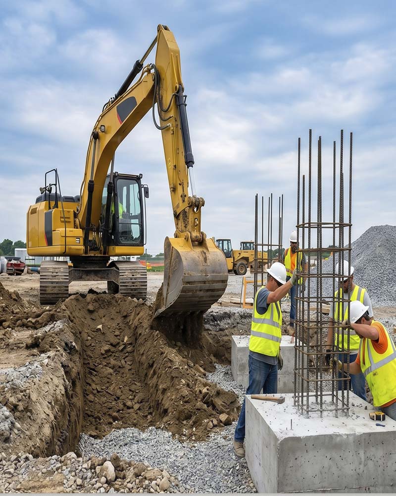 Construction site in progress